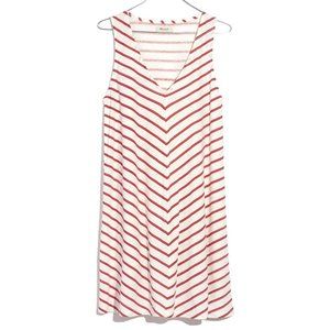 Madewell mitered stripe tank shift dress